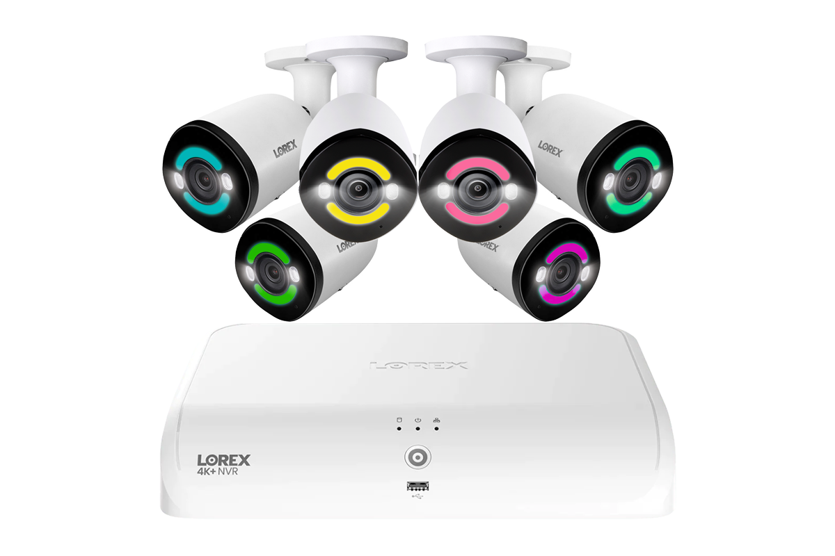 Lorex 4K+ 12MP 16 Camera Capable (8 Wired + 8 Fusion Wi-Fi ) 2TB Wired NVR System with H30 IP Bullet Cameras