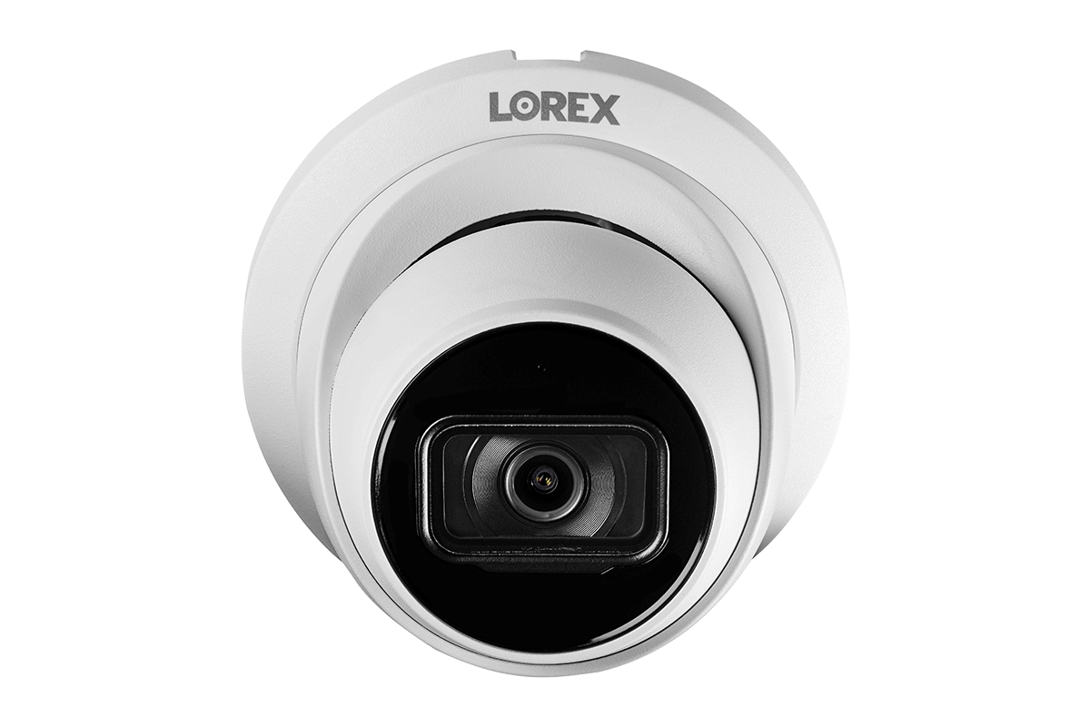 Lorex 4K (32 Camera Capable) 6TB Wired NVR System with Nocturnal 3 Smart IP Turret Cameras Featuring Listen-In Audio and 30FPS Recording