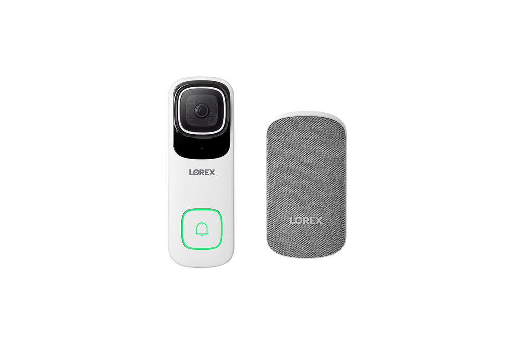 Lorex 4K Wired Video Doorbell with Wi-Fi Chimebox