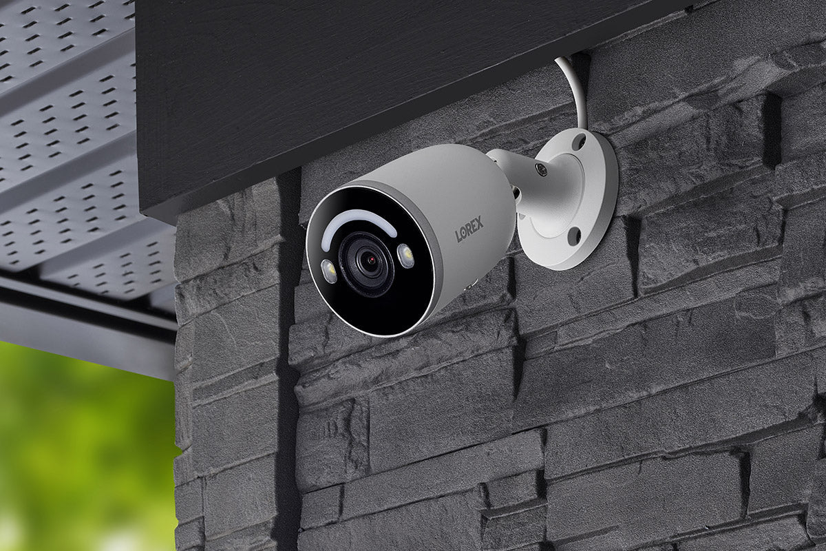 Lorex 4K IP Wired Bullet Security Camera with Smart Security Lighting and Smart Motion Detection