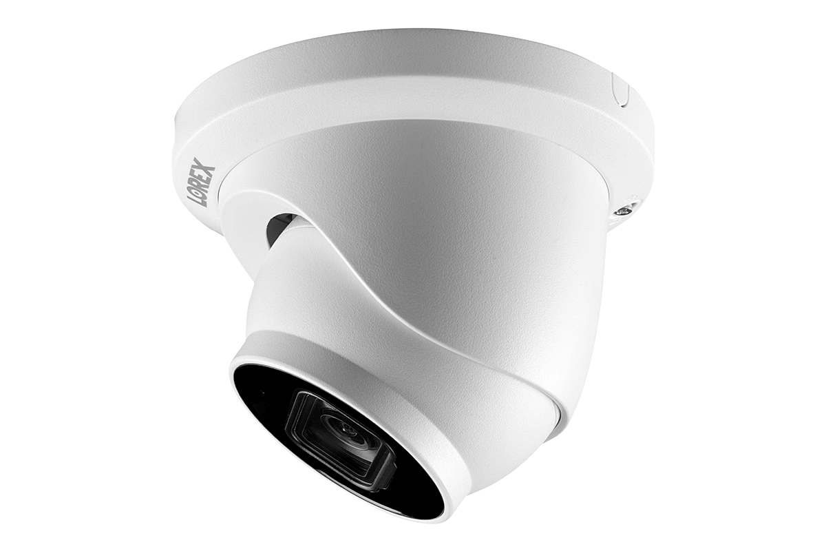 Lorex 4K (32 Camera Capable) 6TB Wired NVR System with Nocturnal 3 Smart IP Turret Cameras Featuring Listen-In Audio and 30FPS Recording