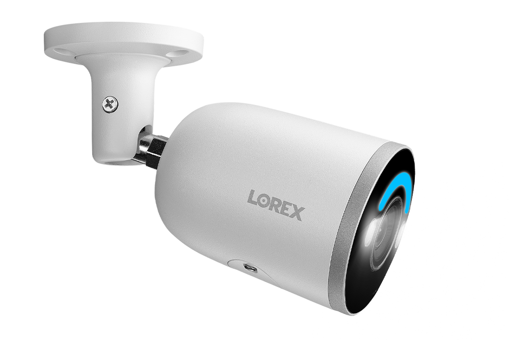 Lorex 4K IP Wired Bullet Security Camera with Smart Security Lighting and Smart Motion Detection