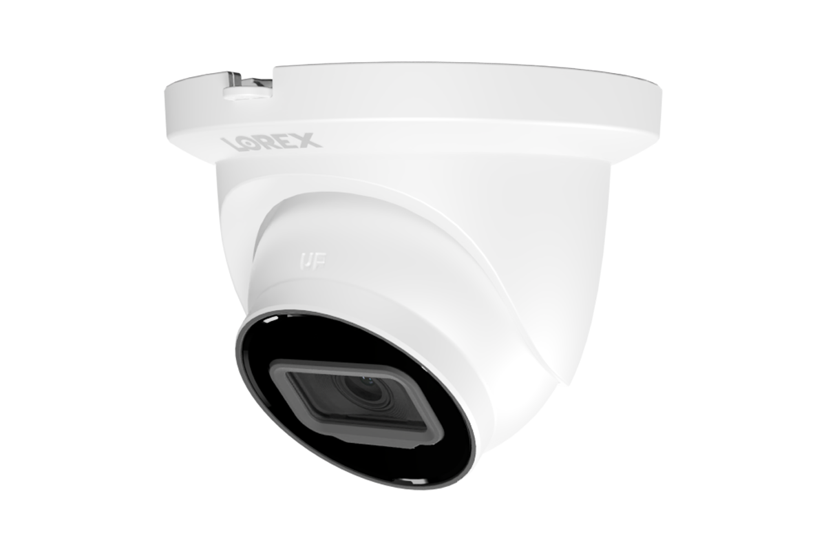 Lorex A4 4MP IP Wired Turret Security Camera with Listen-In Audio and Smart Motion Detection