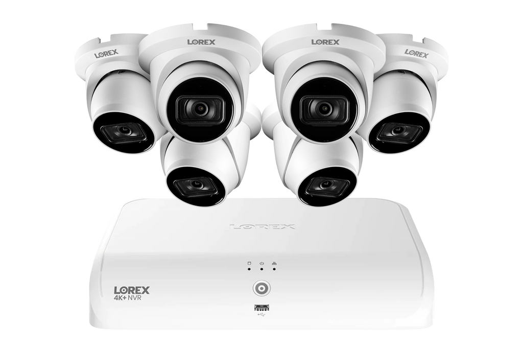 Lorex Fusion Series 4K+ 16 Channel (8 Wired + 8 Fusion Wi-Fi) 2TB Wired System with A14 Wired 4K IP Turret Cameras