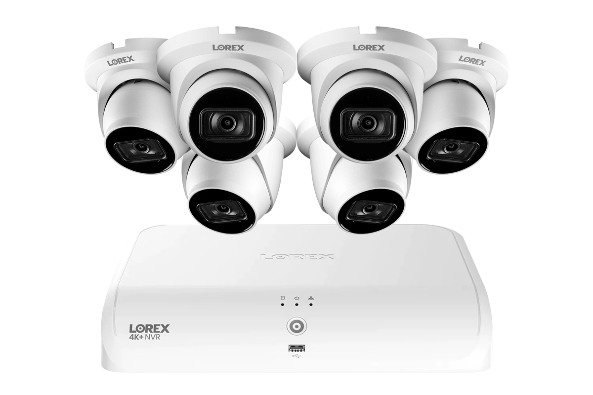 Lorex Fusion Series 4K+ 16 Channel (8 Wired + 8 Fusion Wi-Fi) 2TB Wired System with A14 Wired 4K IP Turret Cameras