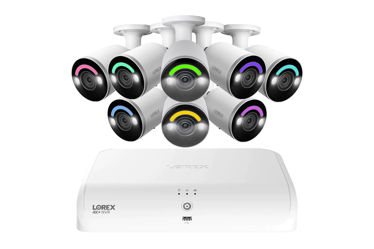 Lorex Fusion Series 4K 16 Channel (8 Wired + 8 Fusion Wi-Fi) 2TB Wired System with H12 Wired 4K IP Bullet Cameras