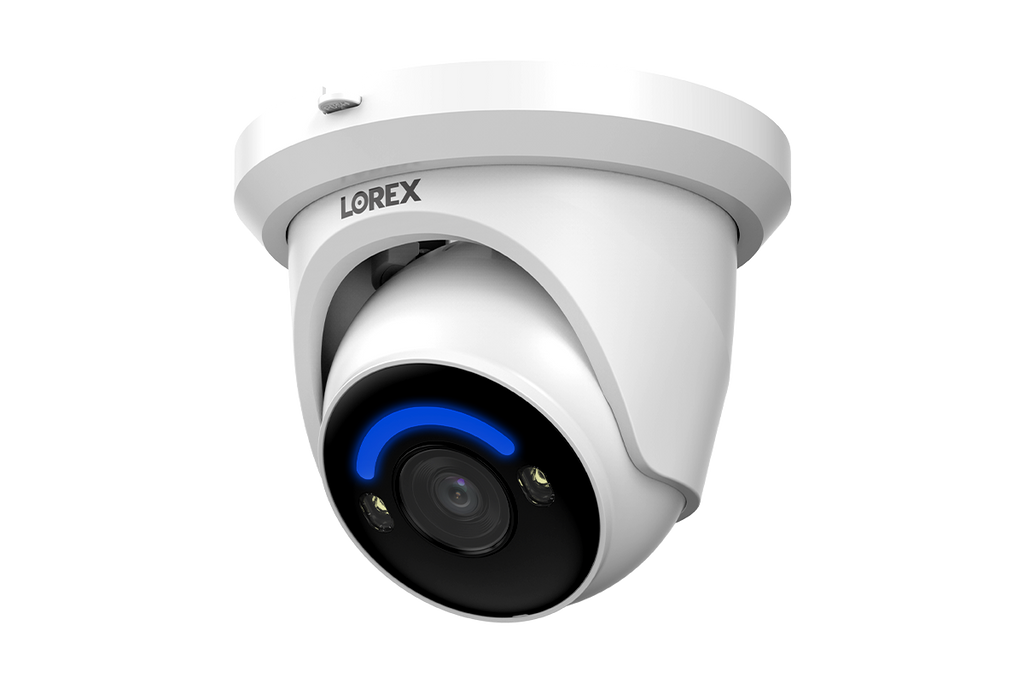 Lorex H12 4K IP Wired Turret Security Camera with Smart Security Lighting and Smart Motion Detection