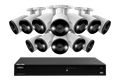 Lorex Fusion Series 4K 16 Camera Capable (Wired or Fusion Wi-Fi) 4TB Wired NVR System with H13 Bullet Cameras