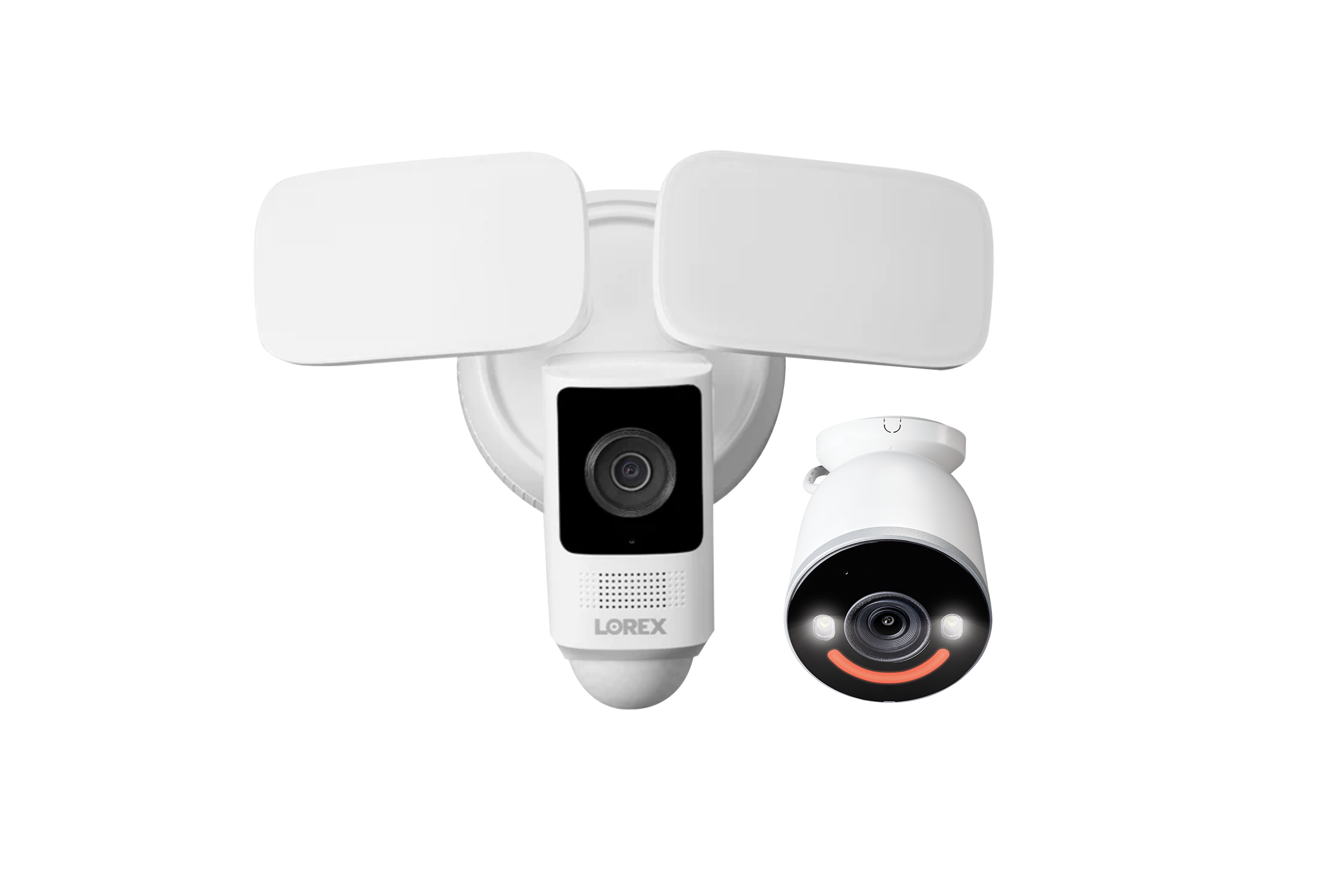 Lorex 2K Floodlight Wi-Fi Camera with 4K Spotlight Wi-Fi 6 Security Camera