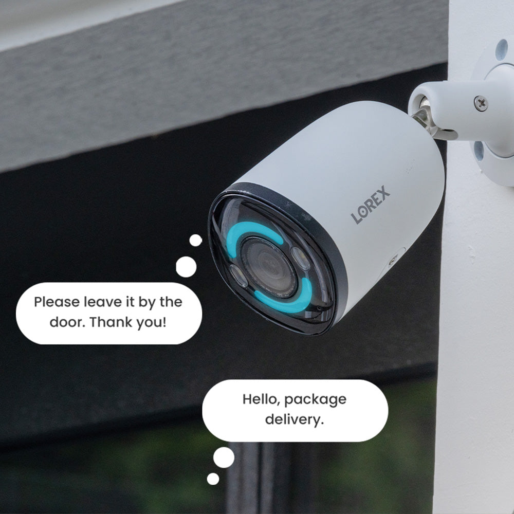 Lorex Fusion NVR with 2 4K Dual Lens and 2 4K+ Bullet IP Security Cameras - 4K+ 16-Channel 2TB Wired System