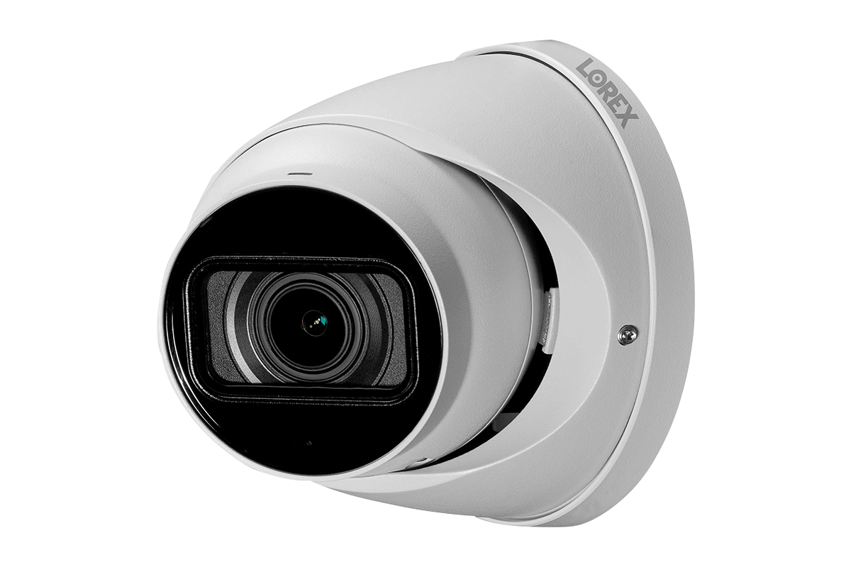 Lorex 4K (32 Camera Capable) 6TB Wired NVR System with Nocturnal 3 Smart IP Turret Cameras Featuring Motorized Varifocal Lens and 30FPS Recording