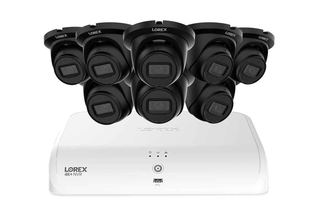 Lorex Fusion Series 4K+ 16 Channel (8 Wired + 8 Fusion Wi-Fi) 2TB Wired System with A4 Wired 2K IP Turret Cameras