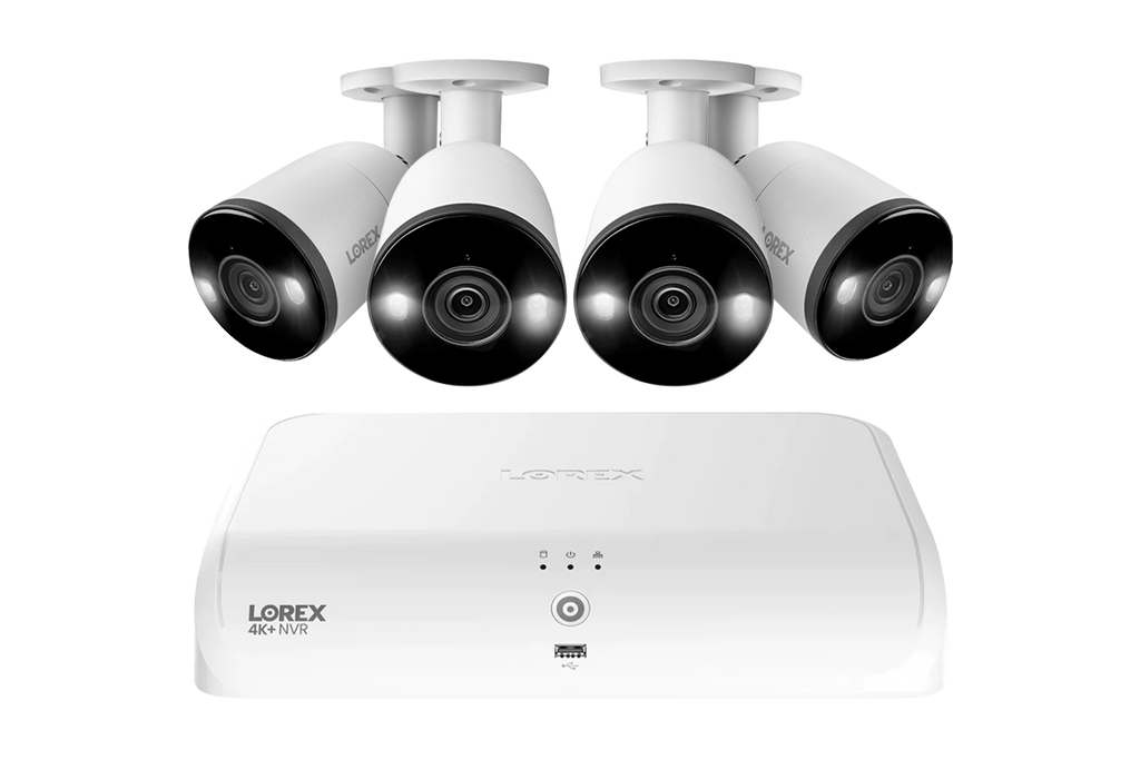 Lorex Fusion Series 4K+ 16 Channel (8 Wired + 8 Fusion Wi-Fi) 2TB Wired System with H13 Wired 4K IP Bullet Cameras