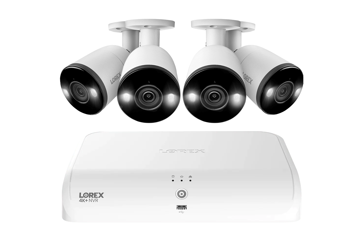 Lorex Fusion Series 4K+ 16 Channel (8 Wired + 8 Fusion Wi-Fi) 2TB Wired System with H13 Wired 4K IP Bullet Cameras