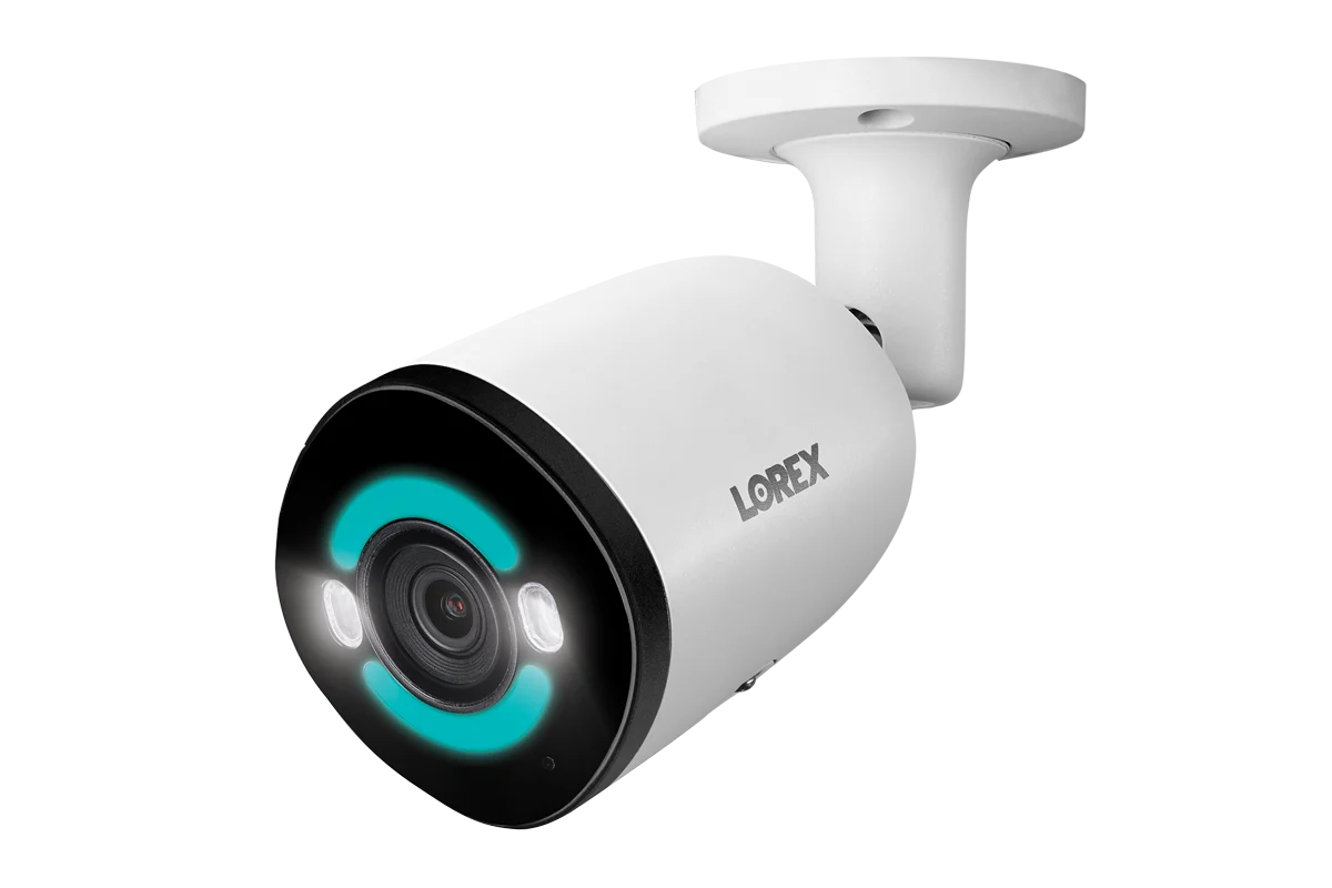 Lorex 4K+ 12MP IP Wired Bullet Security Camera with Smart Security Lighting (Open Box)