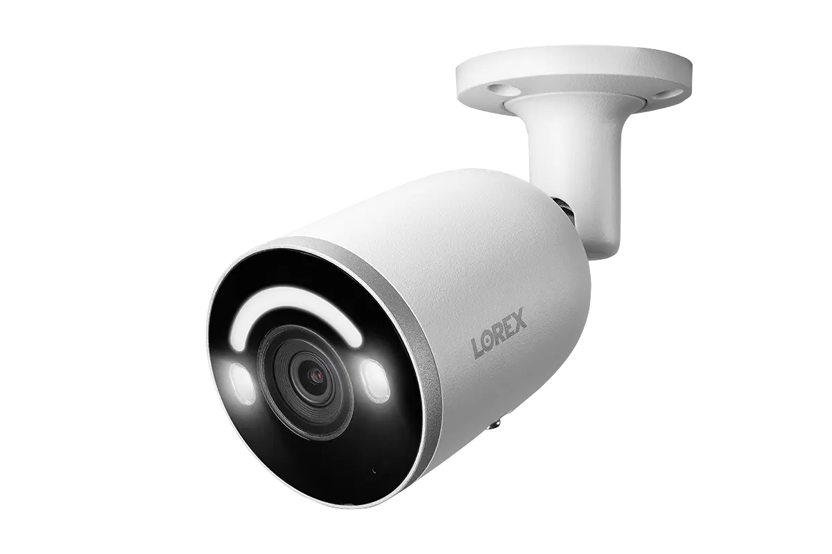 Lorex 4K IP Wired Bullet Security Camera with Smart Security Lighting and Smart Motion Detection