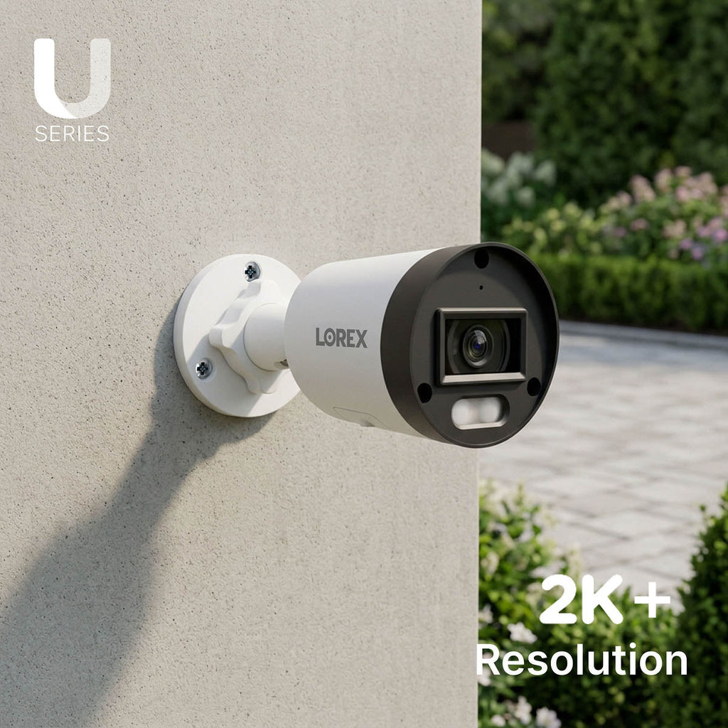 Lorex Connect U3 2K+ PoE Bullet Camera with Red & Blue Deterrence Lights