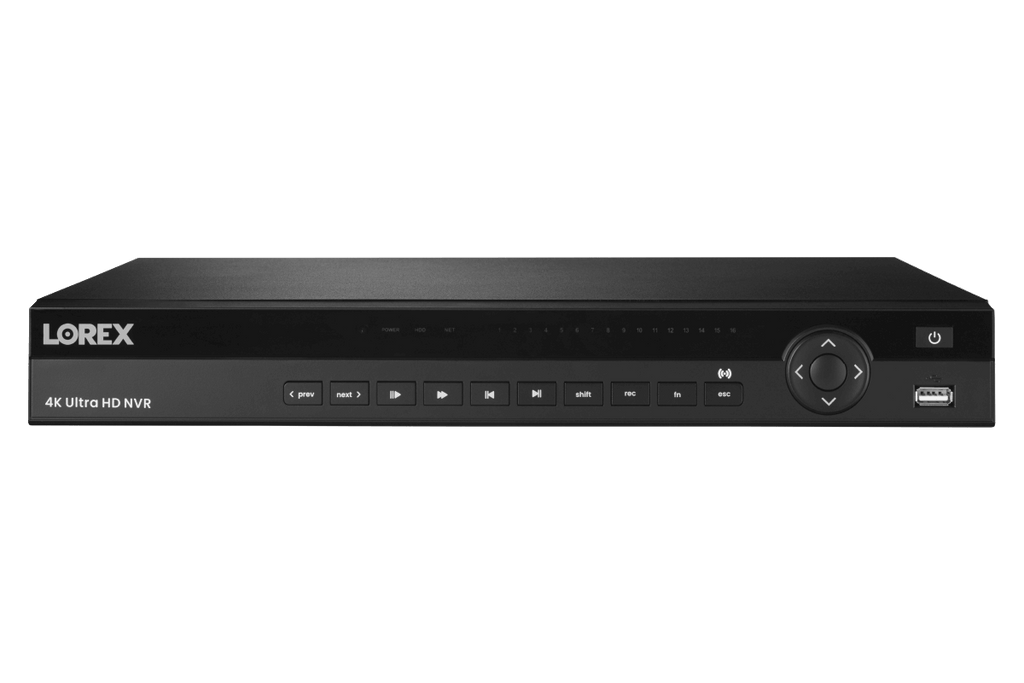 Lorex 4K (16 Camera Capable) 6TB Wired NVR System with Nocturnal 3 Smart IP Bullet Cameras with Listen-In Audio and 30FPS