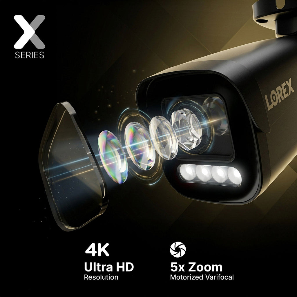 Lorex Connect X Series 4K 32-Channel Wired NVR System with X3 Bullet Security Cameras - 8TB
