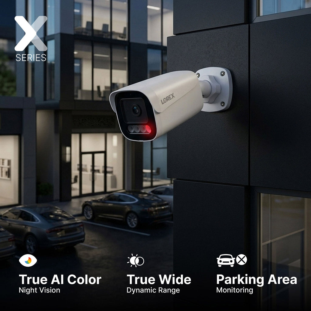 Lorex Connect X Series 4K 8-Channel Wired NVR System with X5 Bullet Security Cameras - 2TB