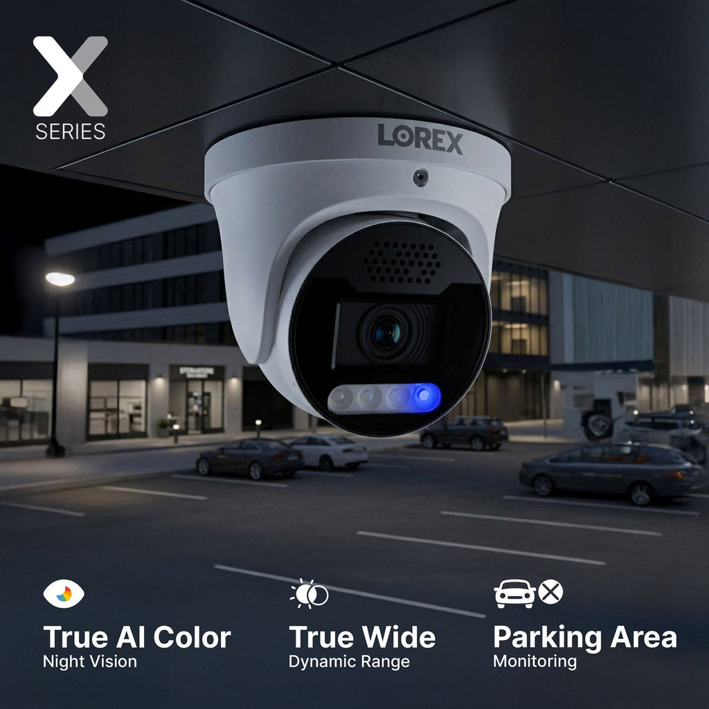 Lorex Connect X Series 4K 32-Channel Wired NVR System with X5 Turret Security Cameras - 8TB